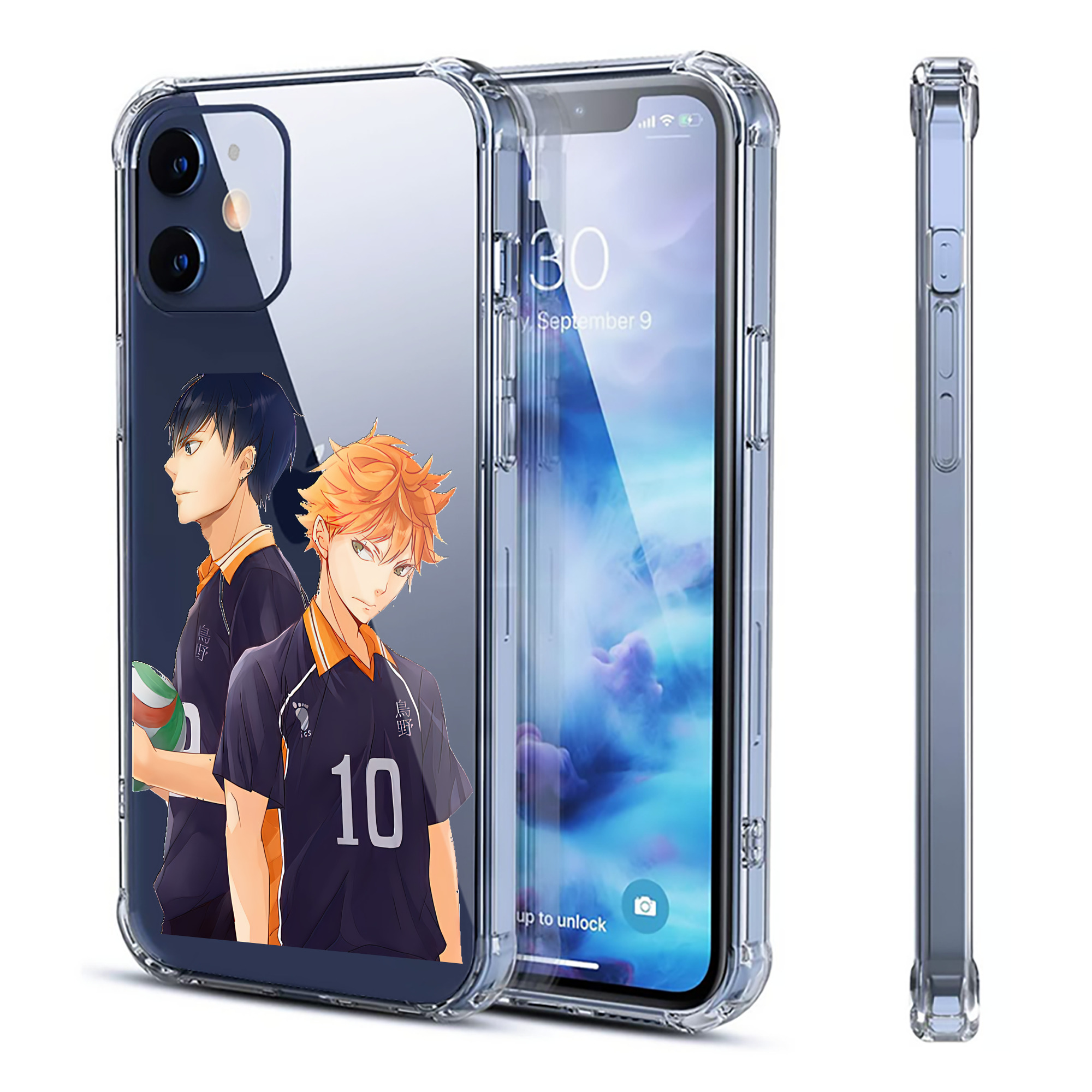 （画像用） ハイキュー!! Haikyu!! 【iPhone 12シリーズ対応】透明スマホケース（クリアソフトケース）